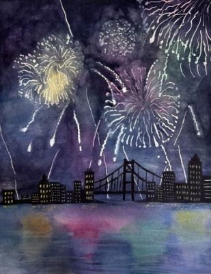 Lois Harvey 'July Fireworks'